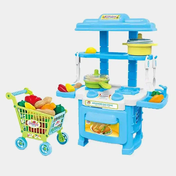 Kitchen Set With Shopping Cart