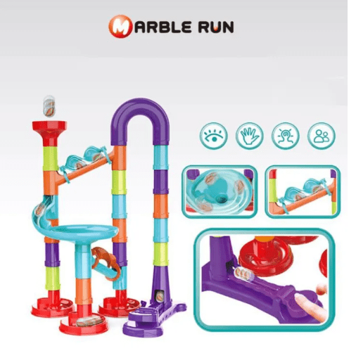 Marble Run Pipeline Toys Set (45pc)